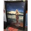 Image 1 : LARGE MARILYN MONROE PICTURE FRAMED 36" X 50"
