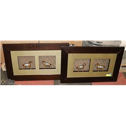 PAIR WINDOW BOX FULL DIMENSIONAL HORSES 29.5"