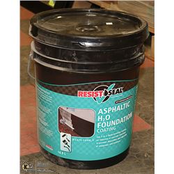 5 GALLON PAIL OF RESIST SEAL ASHPHALT FOUNDATION