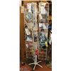 Image 1 : HANGING DISPLAY WITH VARIOUS ITEMS 69" TALL