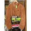 Image 1 : NEW LEATHER WELDERS CAPE SIZE XL MADE WITH