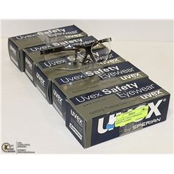 5 SETS OF UVEX COMMERCIAL SAFETY GLASSES