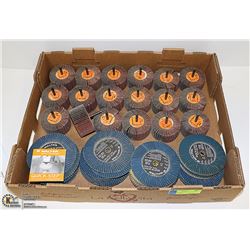 LARGE FLAT OF WALTER FLAP GRINGING DISCS