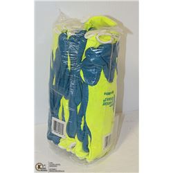 12PKS GANDER SIZE 9 LINED WORK GLOVES