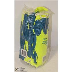 12PKS GANDER SIZE 9 LINED WORK GLOVES