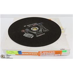 BOX OF 10 WALTER MRSP $170 12" CUT OFF DISCS