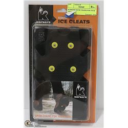 KORKERS SNOW CHAINS FOR YOUR FEET SIZE L