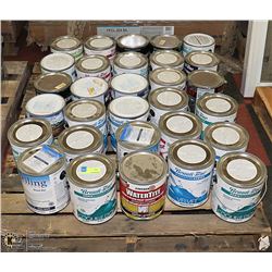 PALLET OF UNUSED 1 GALLON ASSORTED PAINTS