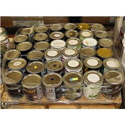 PALLET OF UNUSED 1 GALLON ASSORTED PAINTS