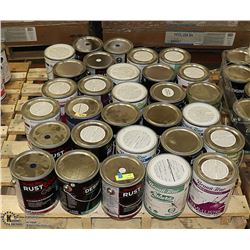 PALLET OF UNUSED 1 GALLON ASSORTED PAINTS
