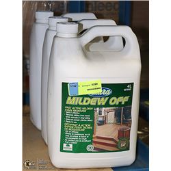 LOT WITH THREE 4 LITRE JUGS NATURA MILDEW OFF