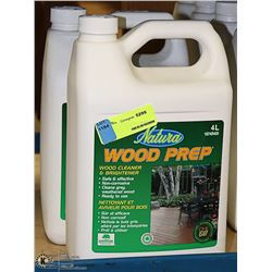 LOT WITH TWO 4 LITRE JUGS OF NATURA WOOD PREP
