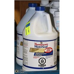 LOT WITH TWO 3.78 JUGS OF THOMPSON WATER SEAL DECK