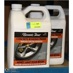 LOT WITH TWO 4L JUGS OF BEAUTITONE CONCRETE