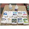 Image 1 : PALLET WITH 12 JUGS OF ASSORTED CHEMICALS