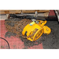 2 TON KITO MODEL CF4 SHOP OVERHEAD CHAIN HOIST