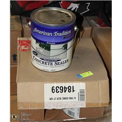CASE OF CONCRETE STAIN GREY - 4 GALLONS PER CASE