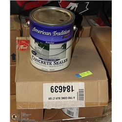 CASE OF CONCRETE STAIN GREY - 4 GALLONS PER CASE