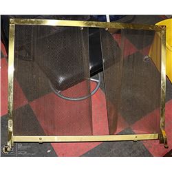 FIREPLACE SCREEN, GOLD COLOR 36”(W) X 28”(H)
