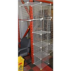 LARGE LOT OF STEEL & WOOD DISPLAY RACKS