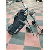 Image 1 : GOLF BAG & FOLDING ROLLING CART INCLUDES CLUBS