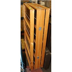 FOLDING TRADE SHOW COMICS DISPLAY PANEL ON WHEELS