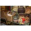 Image 1 : LARGE LOT OF WICKER AND HAND WOVEN BASKETS