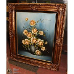 VINTAGE GOLD GILT FRAME 28”(W) X 32”(H) WITH PAINT
