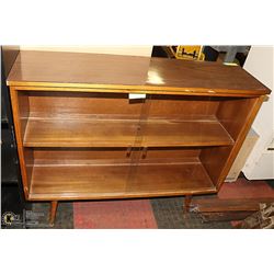 MID-CENTURY CABINET W/ GLASS