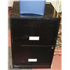 Image 1 : 2 DRAWER BLACK FILING CABINET