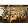 Image 1 : LARGE 2 FOOT LONG GOLD ELEPHANT