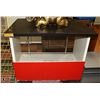 Image 1 : RED & BLACK DISPLAY CABINET - DOLLY NOT INCLUDED