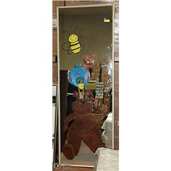 LARGE AMUSEMENT MIRROR APPROX 6 FEET TALL