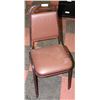 Image 1 : TWO LEATHERETTE STACKING CHAIRS