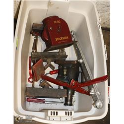 FLAT OF ANTIQUE TOOLS