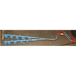 6" ICE AUGERS BLADES ON ONE ONLY