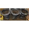 Image 1 : 3 LARGE CAST IRON PLANTERS 24" TALL