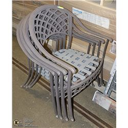 LOT OF 4 PATIO CHAIRS