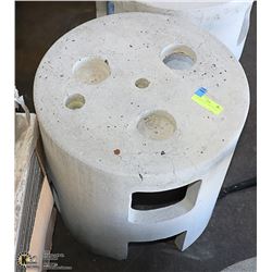 CONCRETE PATIO TABLE BASE 18" TALL