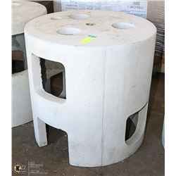 CONCRETE PATIO TABLE BASE 18" TALL