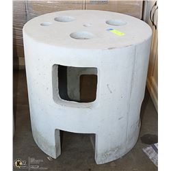 CONCRETE PATIO TABLE BASE 18" TALL