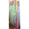 Image 1 : MULTI COLORED HEAVY DUTY PLASTIC POLES 6 FT TALL