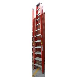 12 FOOT ORANGE FIBREGLASS LADDER