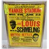 Image 1 : 11" X 14" BOXING POSTER JOE LOUIS VS MAX SCHMELI