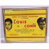 Image 1 : 11" X 14" BOXING POSTER JOE LOUIS VS BILLY CONN