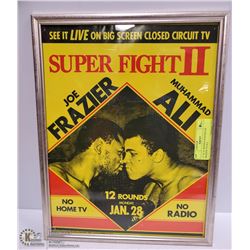 11" X 14" BOXING POSTER JOE FRAZIER VS ALI