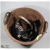 Image 1 : BASKET OF ASSORTED BELTS