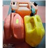 Image 1 : LOT OF THREE 20L GAS / DIESEL CANS