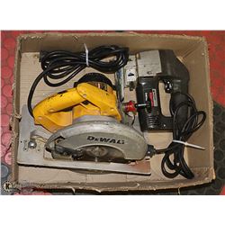 BOX W/DEWALT DW384 - 8 1/4"-HEAVY DUTY