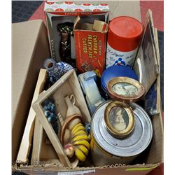 FLAT OF ASSORTED ESTATE AND HOME ITEMS